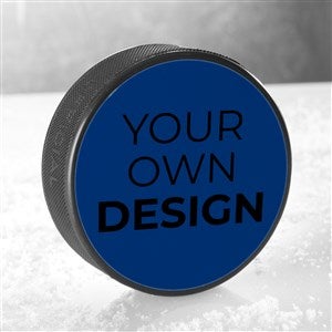Design Your Own Personalized Hockey Puck- Blue
