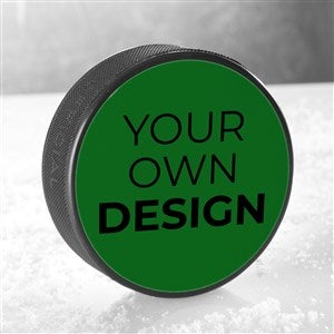 Design Your Own Personalized Hockey Puck- Green