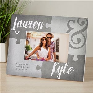 Missing Piece To My Heart Personalized 4x6 Tabletop Frame - Horizontal