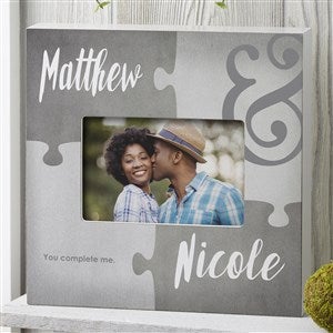 Missing Piece To My Heart Personalized 4x6 Box Frame - Horizontal