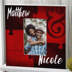 Missing Piece To My Heart Personalized 4x6 Box Frame - Vertical