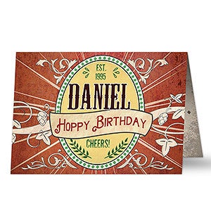 His Brew Personalized Greeting Card