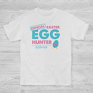 Personalized Easter Kids Apparel - Easter Egg Hunter - Youth T-Shirt
