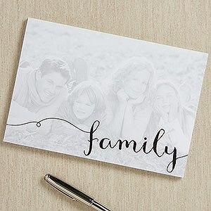 Family Favorite Personalized Photo Notepad