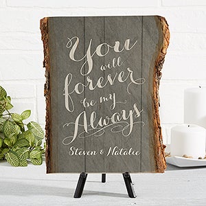 Rustic Romance Personalized Basswood Planks