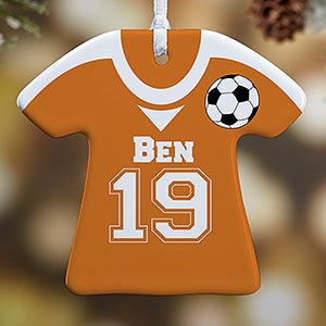 Soccer Sports Jersey Personalized TShirt Ornaments