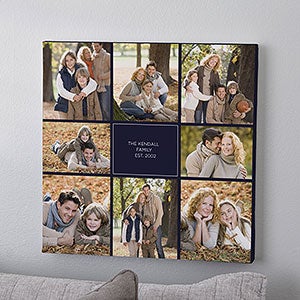 8x8 Photo Canvas Print - Family Photo Montage