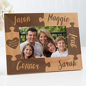 Together We Make A Family Engraved Picture Frame- 4 x 6