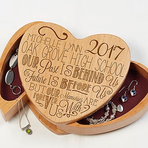 Graduation Memories Engraved Jewelry Box