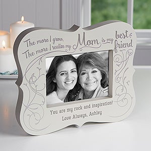 Best Friend Mom Personalized 5x7 Picture Frame Block