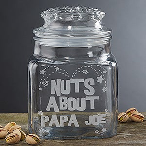 Nuts About... Personalized Glass Treat Jar