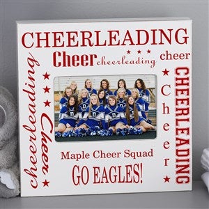 Cheerleading Personalized 4x6 Box Frame - Horizontal