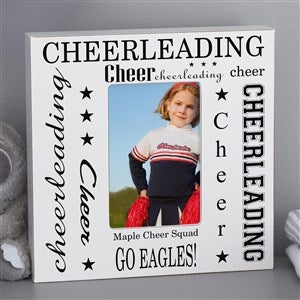 Cheerleading Personalized 4x6 Box Frame - Vertical