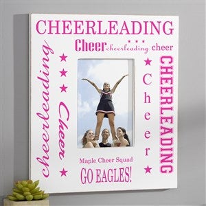 Cheerleading Personalized 5x7 Wall Frame - Horizontal
