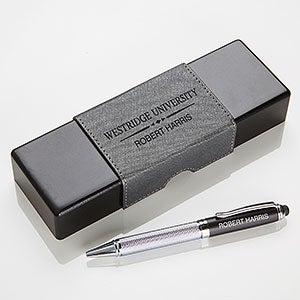 Collegiate Personalized IT Pen Case and Stylus Pen Set