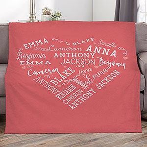 Close To Her Heart Personalized 60x80 Fleece Blanket