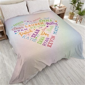 Close To Her Heart Personalized 180x90 Plush King Fleece Blanket