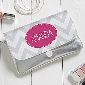 Chevron Personalized Wristlet