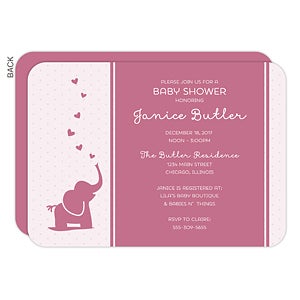 Baby Zoo Animals Baby Shower Personalized Invitations