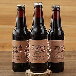 Rustic Chic Wedding  Personalized Beer Bottle Labels