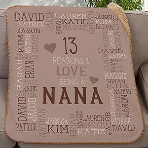 Reasons Why For Her Personalized 30x40 Sherpa Blanket
