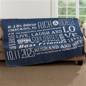 Our Life Together 60x80 Sherpa Couple Blanket