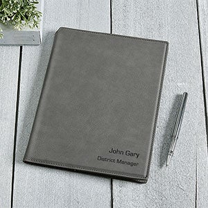 Signature Series Personalized Junior Portfolio-Charcoal