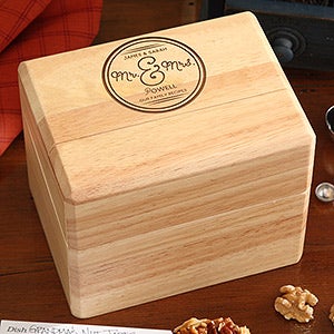 Circle Of Love Personalized Recipe Box