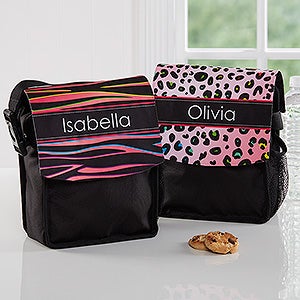 Animal Print Personalized Lunch Bag