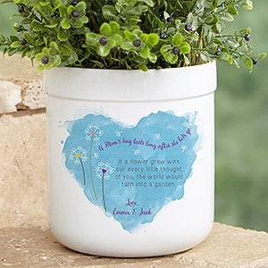 A Mom's Hug Personalized Outdoor Flower Pot