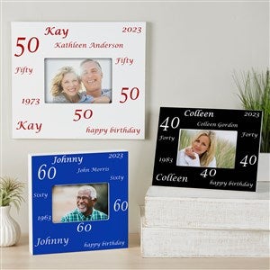 Personalized Birthday Photo Frame - Birthday Cheers Design - 1708