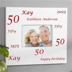 Birthday Cheers Personalized Picture Frame - 5x7 Wall