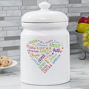 Personalized Cookie Jar - Close To Her Heart