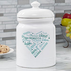 Personalized Cookie Jar - Close To Her Heart