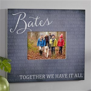 Together Forever Personalized Family 5x7 Wall Frame - Horizontal