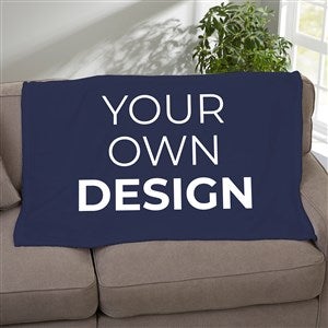 Design Your Own Personalized Fleece Baby Blanket - Purple