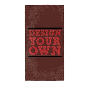 Design Your Own Personalized Beach Towel - Chocolate Brown