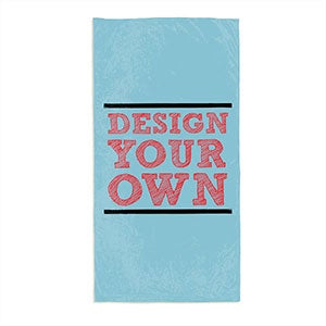Design Your Own Personalized Beach Towel - Slate Blue
