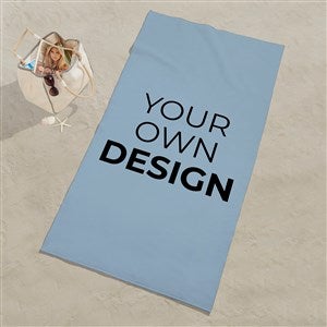 Design Your Own Personalized Beach Towel - Slate Blue