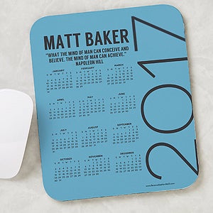 Calendar & Quote Personalized Mouse Pad