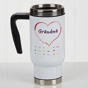 All Our Hearts Personalized Commuter Travel Mug