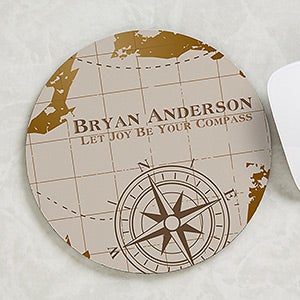 Personalized Mouse Pad - Compass Inspired
