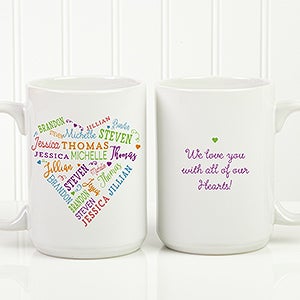 Close To Her Heart Personalized Coffee Mug 15 oz.- White