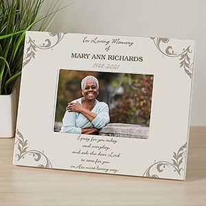 In Loving Memory Personalized Memorial Picture Frame - 4x6 Tabletop