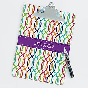 Geometric Shapes Personalized Clipboard