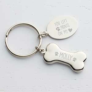 Dog Memorial Personalized Keychain