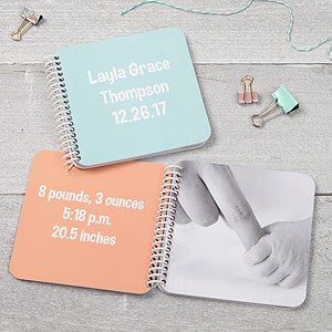 Baby Keepsake Soft Cover Mini Photo Book- Pastel