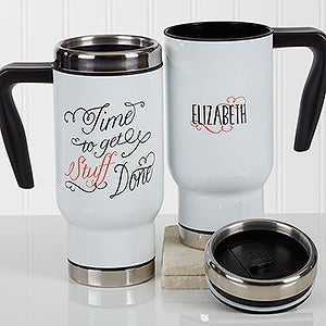Daily Cup of Inspiration Personalized Travel Mug