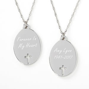 Forever In My Heart Personalized Memorial Pendant Necklace