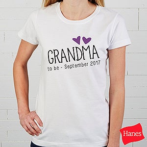 Grandma Established Personalized Ladies Fitted Tee